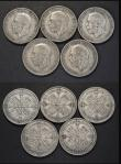 London Coins : A185 : Lot 3096 : Florins (10) 1925 (5), 1932 (5) VG 