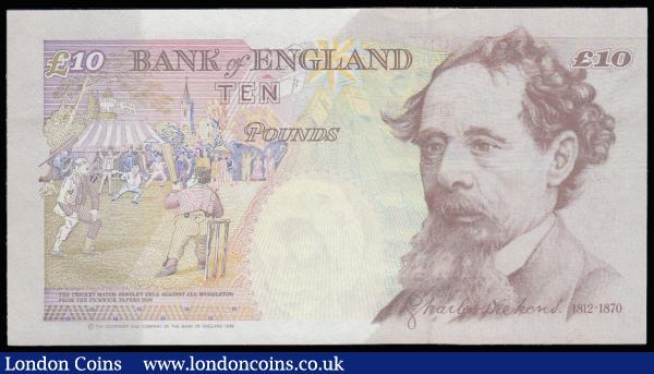 Ten Pounds Kentfield B369 issued 1993 first series DD01 0000237, Pick386a, Unc : English Banknotes : Auction 185 : Lot 351
