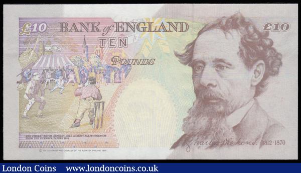 Ten Pounds Kentfield B369 issued 1993 first series DD01 0005970, Pick386a, Unc : English Banknotes : Auction 185 : Lot 352