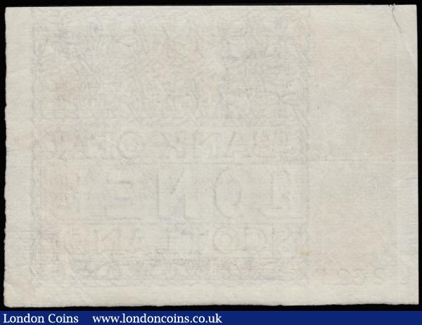 Scotland Bank of Scotland £1 square note dated 2 April 1924 series 77/AP 0371 Rose signature, Pick81d, EF with a tear top left : World Banknotes : Auction 185 : Lot 549