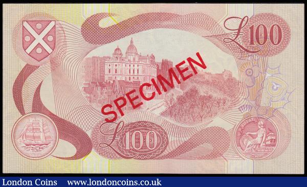 Scotland Bank of Scotland 100 Pounds dated 2 December 1992, SPECIMEN AA000000 AU-Unc : World Banknotes : Auction 185 : Lot 556