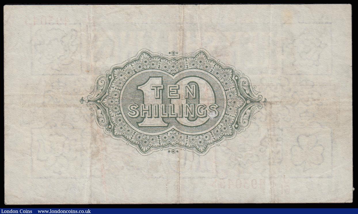 London Coins : A185 : Lot 60 : Ten Shillings Warren Fisher T30 issued 1922 first series J/61 493045, VF