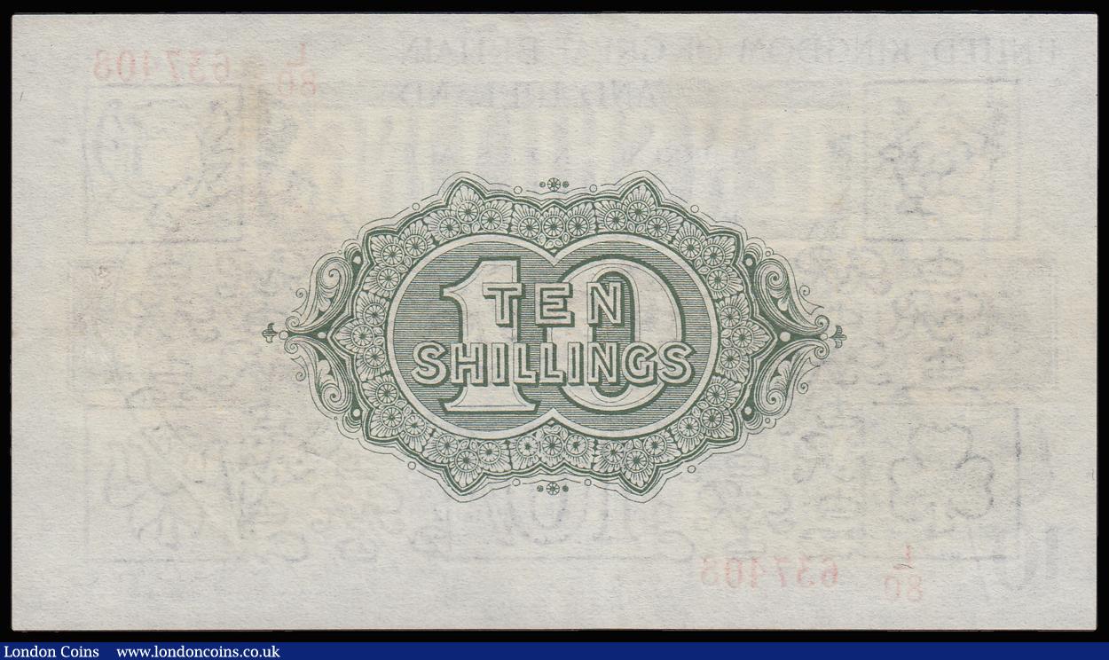 London Coins : A185 : Lot 63 : Ten Shillings Warren Fisher T30 issued 1922 L/80 637408, EF