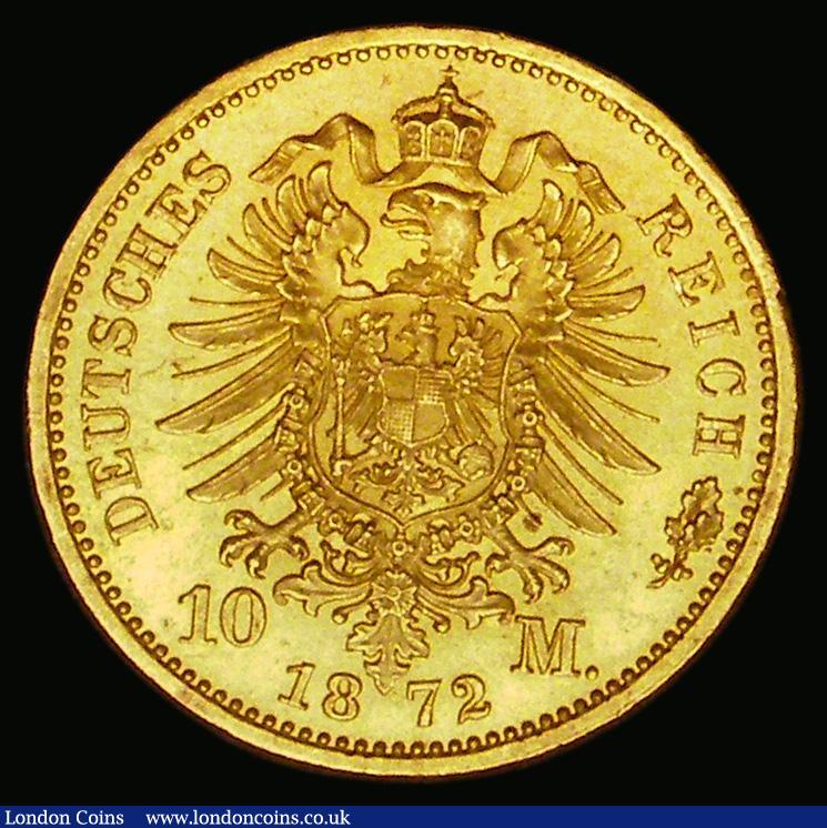London Coins : A186 : Lot 1071 : German States - Prussia Ten Marks 1872A KM#502 Lustrous UNC
