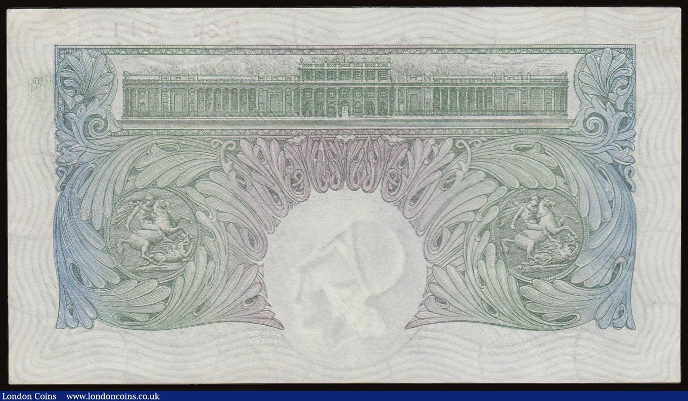 London Coins : A186 : Lot 19 : One Pound Mahon B212 issued 1928 series D34 411616, pleasing AU