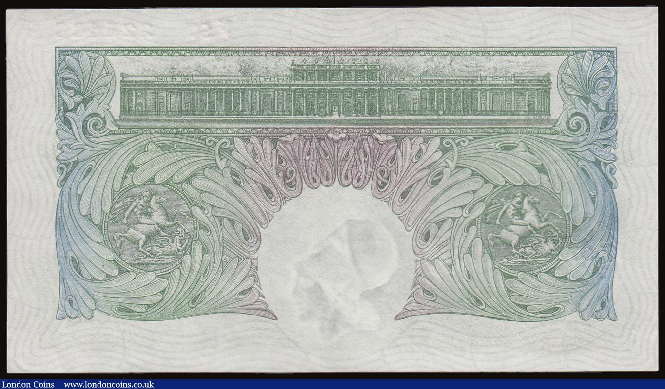 London Coins : A186 : Lot 20 : One Pound Mahon B212 issued 1928 series F97 225483, UNC desirable thus