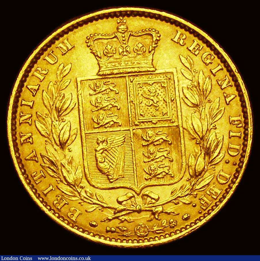 London Coins : A186 : Lot 2242 : Sovereign 1861 as Marsh 44E, High 6 in date, also with E in DEF overstruck, possibly over another E,...