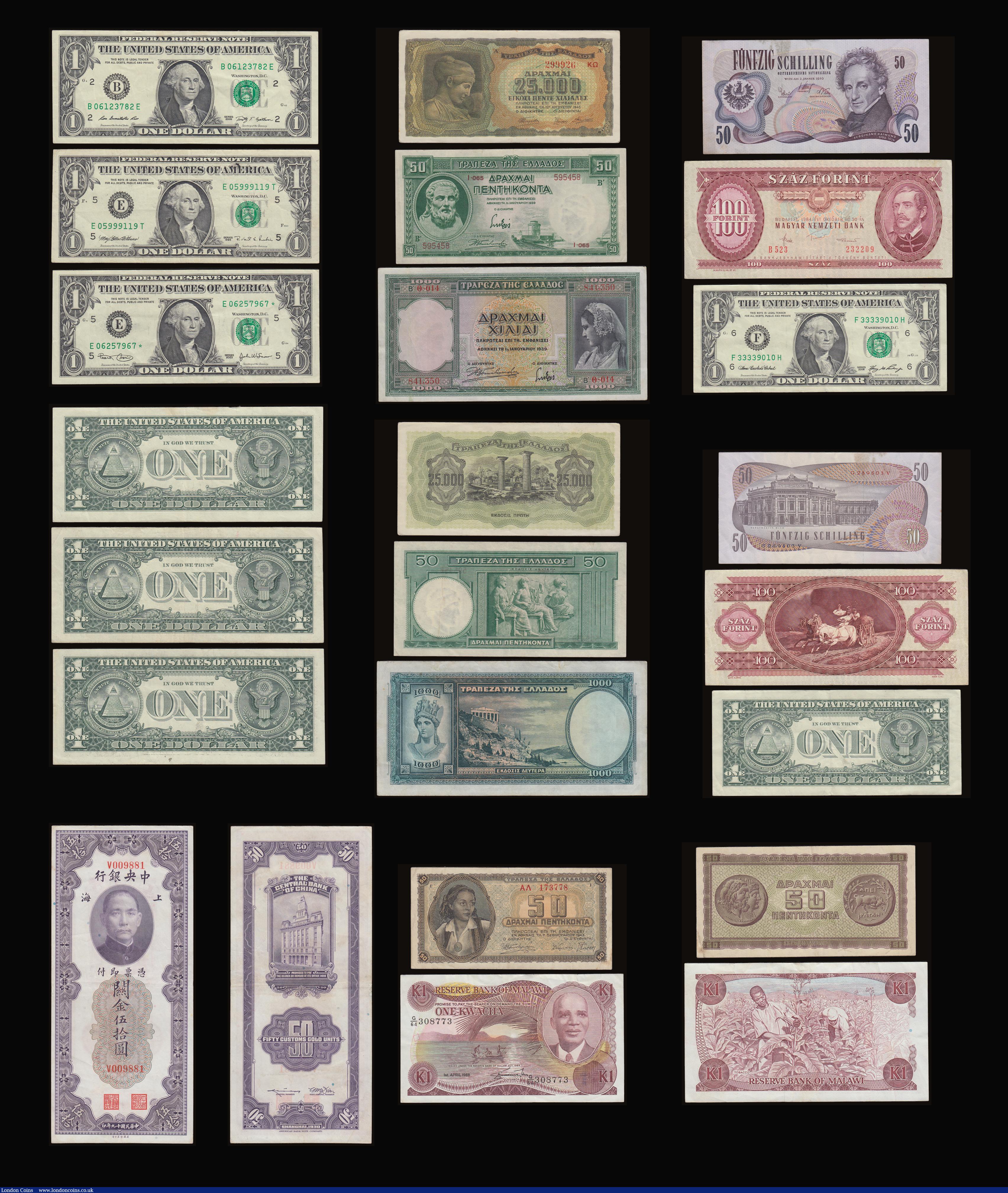 London Coins : A186 : Lot 282 : World (31) in mixed circulated grades including pre-war issues such as China and Greece and examples...