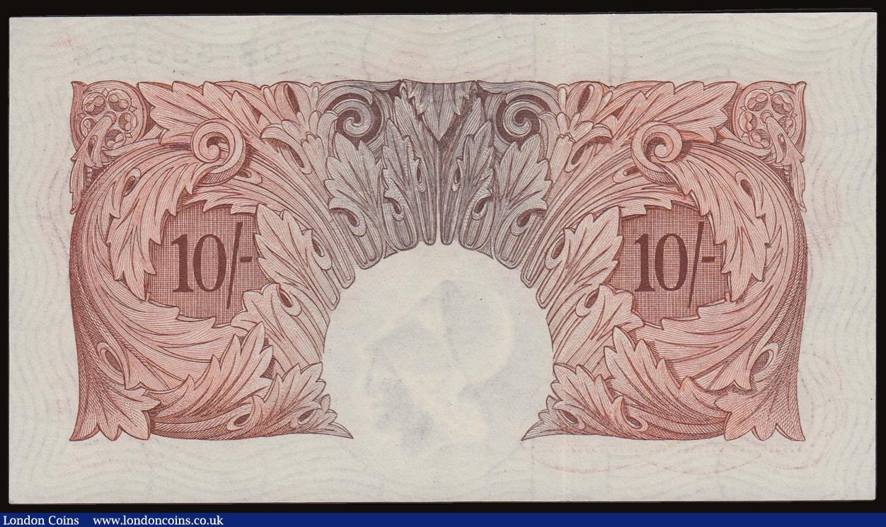 London Coins : A186 : Lot 67 : Ten Shillings Beale, B265 Red/Brown issue 1950 60B 598564 UNC