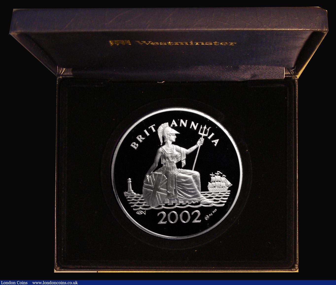 London Coins : A187 : Lot 1255 : The Duke of Wellington 150th Anniversary of his Death 2002 5oz silver Medal Proof, the reverse with ...