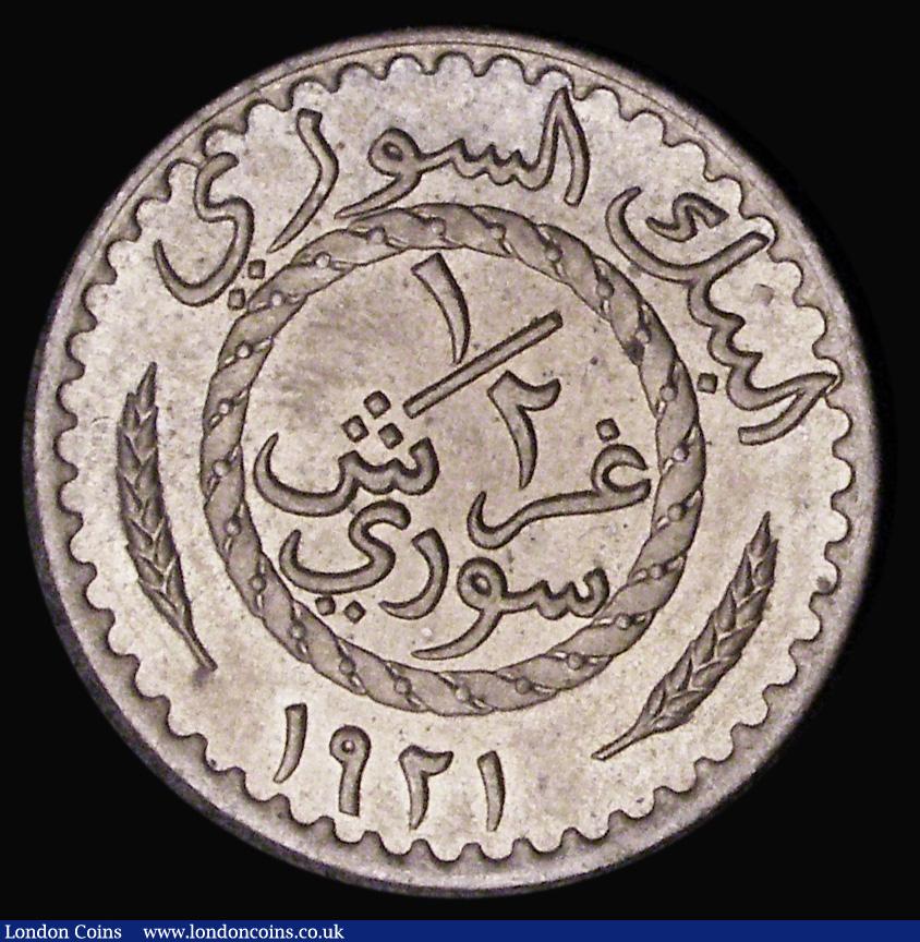 London Coins : A187 : Lot 1465 : Syria Half Piastre 1921 KM#68 UNC and with pleasing tone, a one-year type and the only cupro-nickel ...