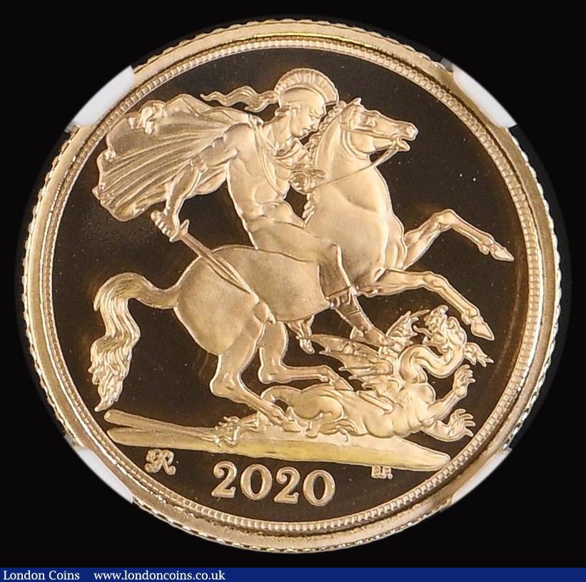 London Coins : A187 : Lot 2034 : Half Sovereign 2020 200th Anniversary of the Death of King George III, the Royal Cypher to the left ...