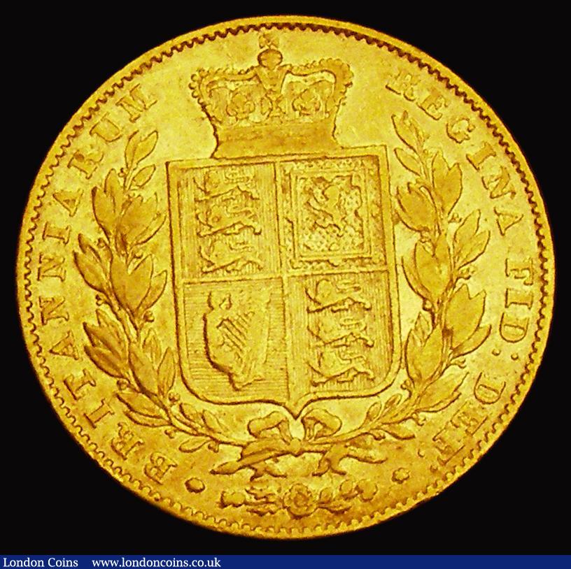 London Coins : A187 : Lot 2419 : Sovereign 1839 Marsh 23, S.3852 VG/nFine, Very Rare, this date always highly sought after in all gra...