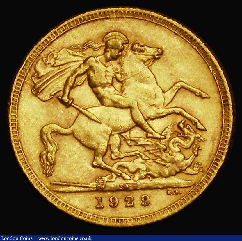 London Coins : A187 : Lot 2504 : Sovereign 1929SA Marsh 293, S.4005 GVF/VF comes with 'Sovereign - Age of Gold' London Mint...