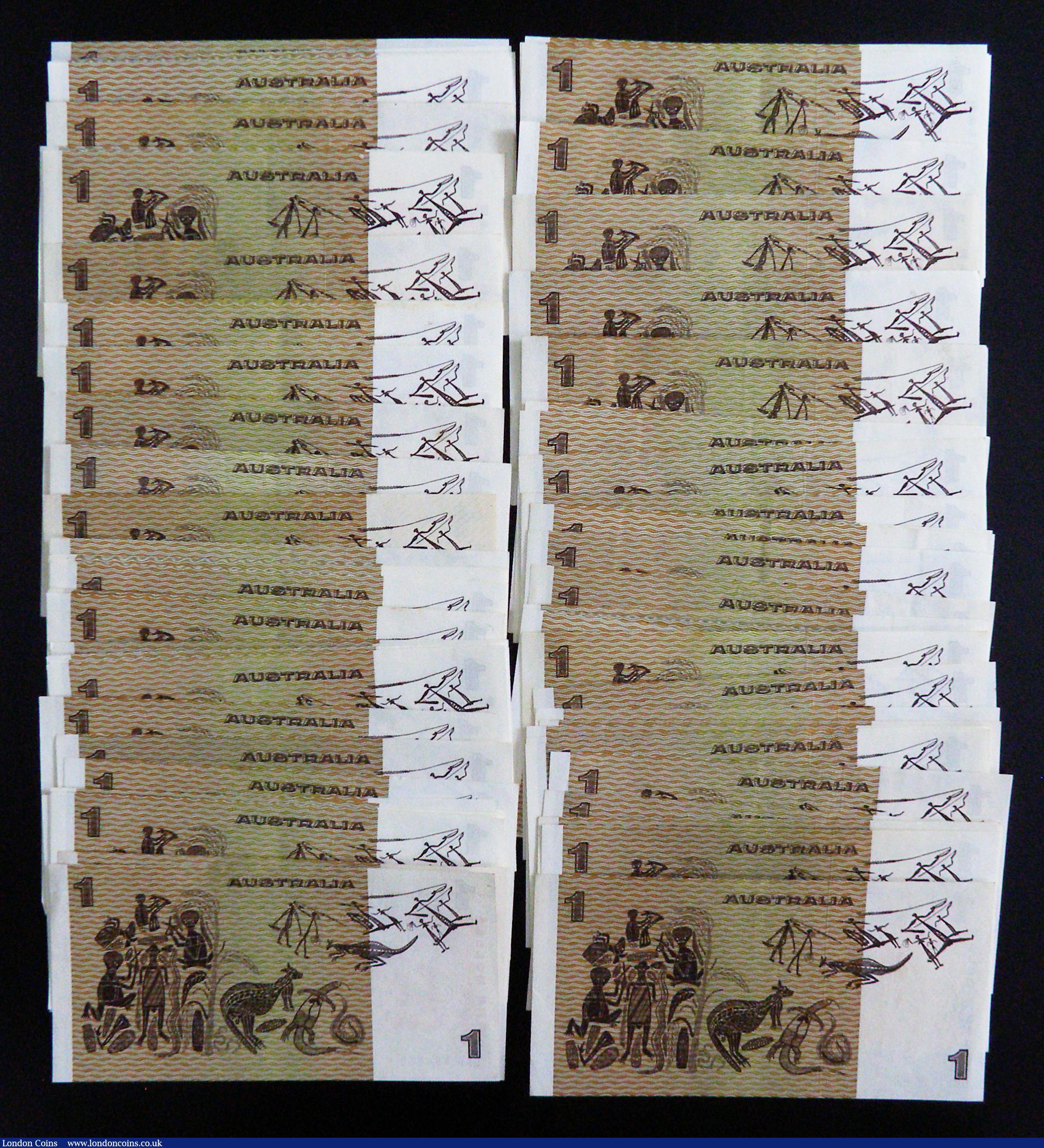 London Coins : A188 : Lot 121 : Australia 1 Dollar QE II Johnson and Stone (1983) Pick 42d (81) a high grade group generally EF-Unc ...