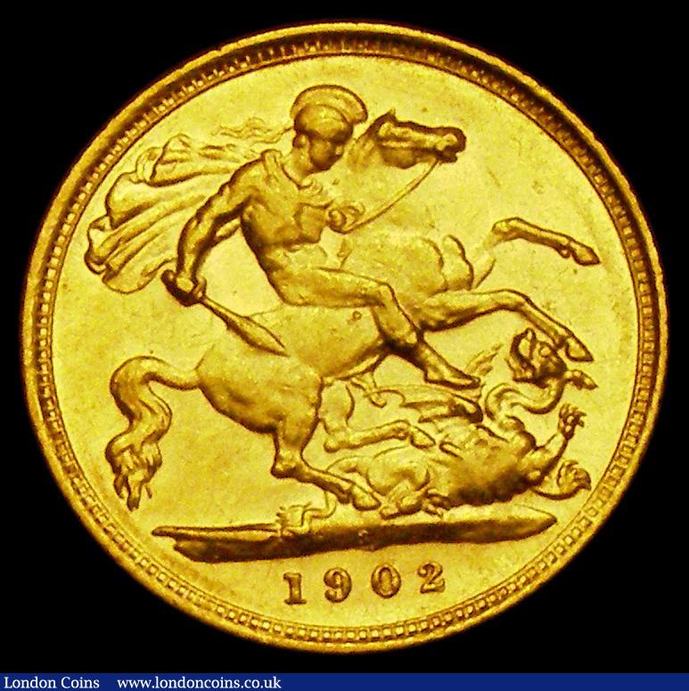 London Coins : A188 : Lot 1421 : Half Sovereign 1902S Marsh 521, S.3977A, EF, rated R by Marsh, with a low mintage of just 84,000 pie...