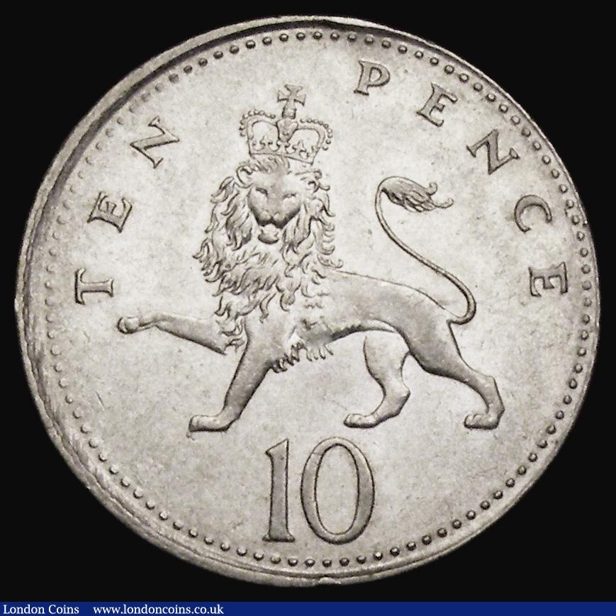 London Coins : A188 : Lot 1536 : Mint Error - Mis-Strike Decimal Ten Pence 1992 struck slightly off-centre with around 0.5mm blank fl...