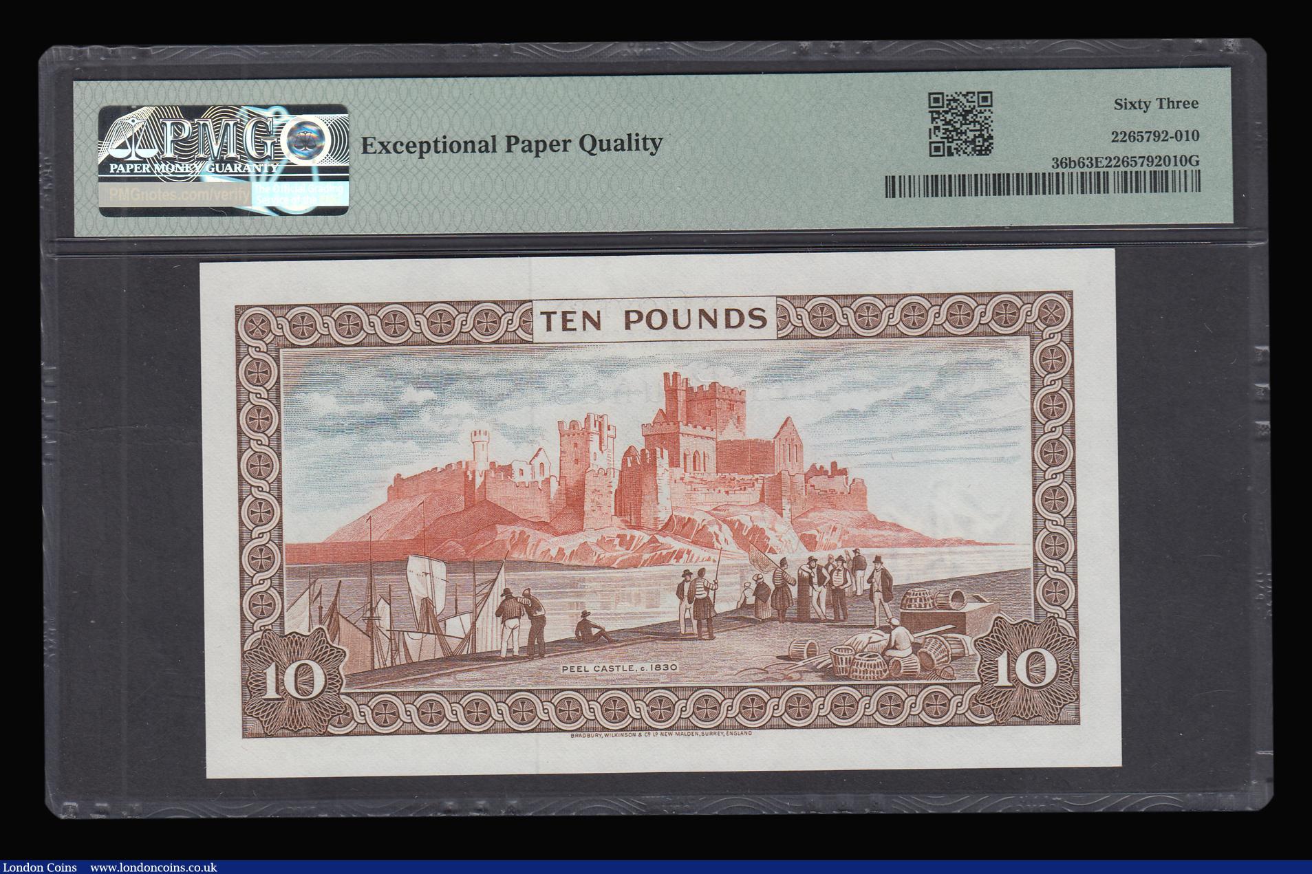 London Coins : A188 : Lot 181 : Isle of Man 20 Pounds (1979) signed Dawson Pick 36b Choice Uncirculated PMG 63 EPQ
