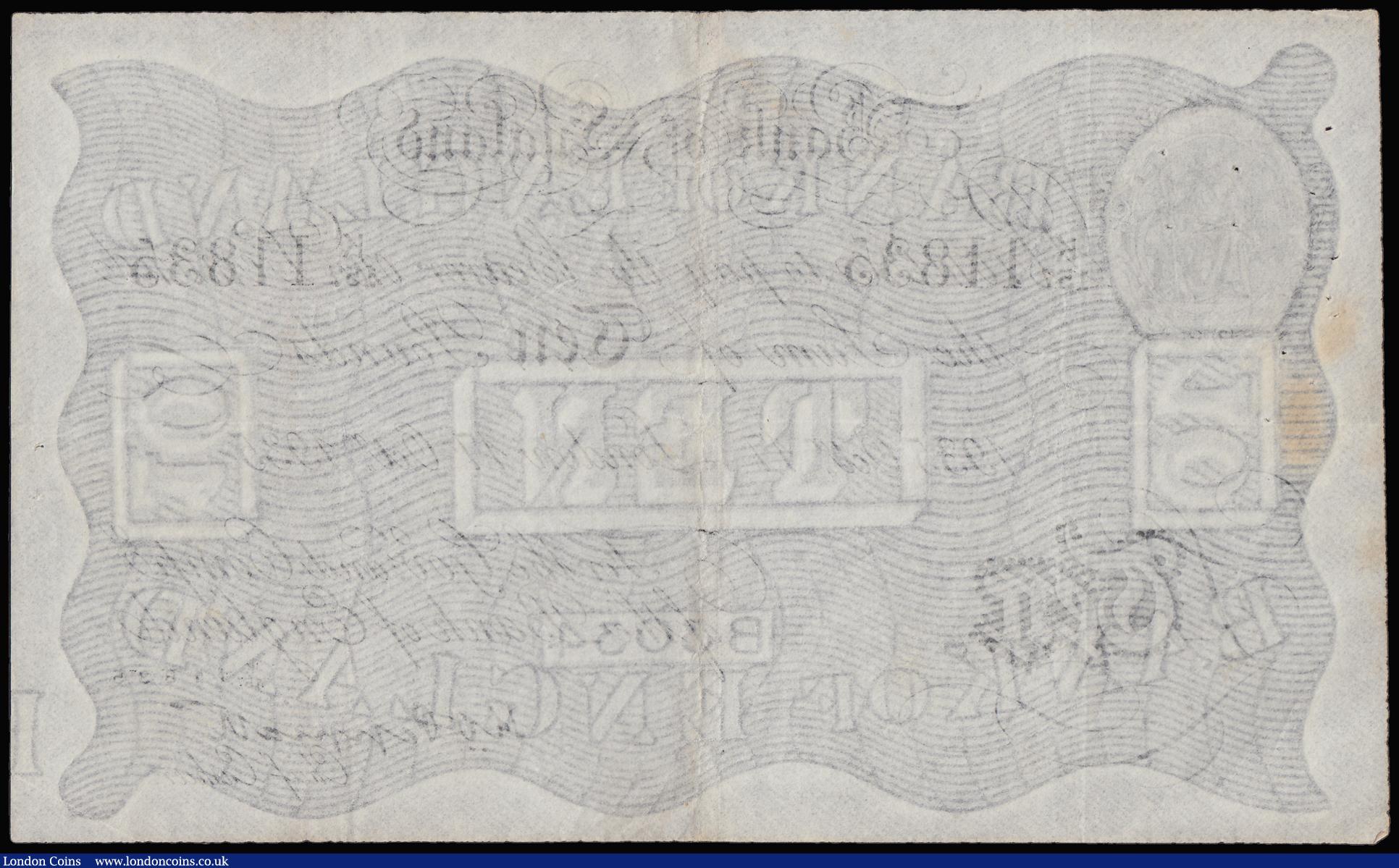 London Coins : A188 : Lot 33 : Ten Pounds Peppiatt B242 German Operation Bernhard forgery WW2 dated 17th October 1935 series K/157 ...