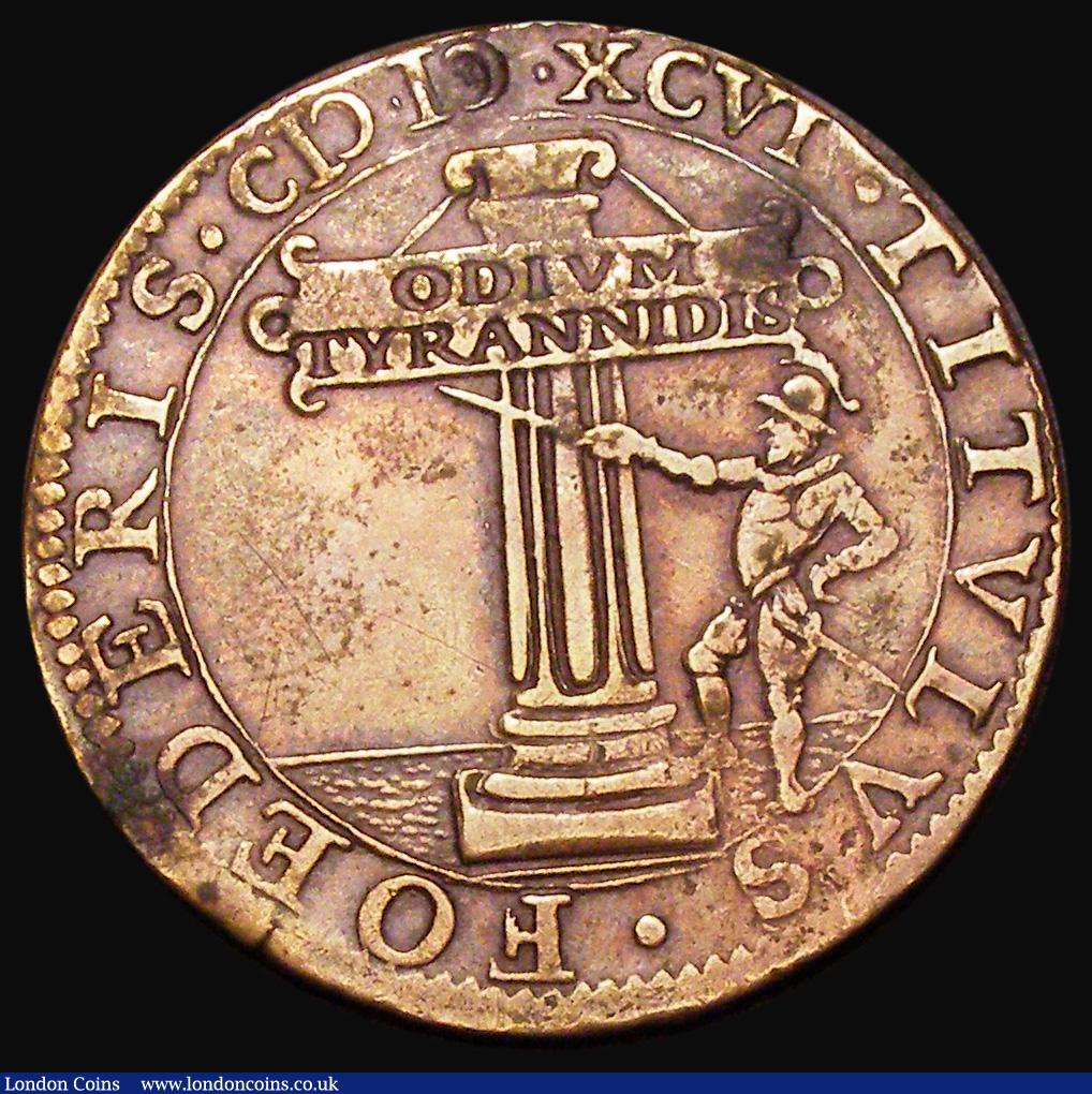London Coins : A188 : Lot 534 : Spanish Netherlands - Jeton Vigilance with the Truth - The Triple Alliance with England, France and ...