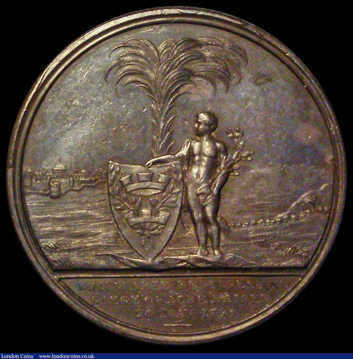 London Coins : A188 : Lot 571 : Defence of Acre 1799 49mm in bronze by J.G. Hancock , Obverse: Uniformed bust of Sir Sidney Smith. L...