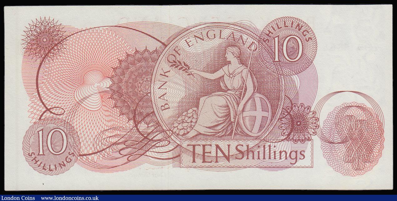 London Coins : A188 : Lot 67 : Ten Shillings Hollom B294 issued 1963 very last run Z99 865870, Unc and seldom seen especially in th...