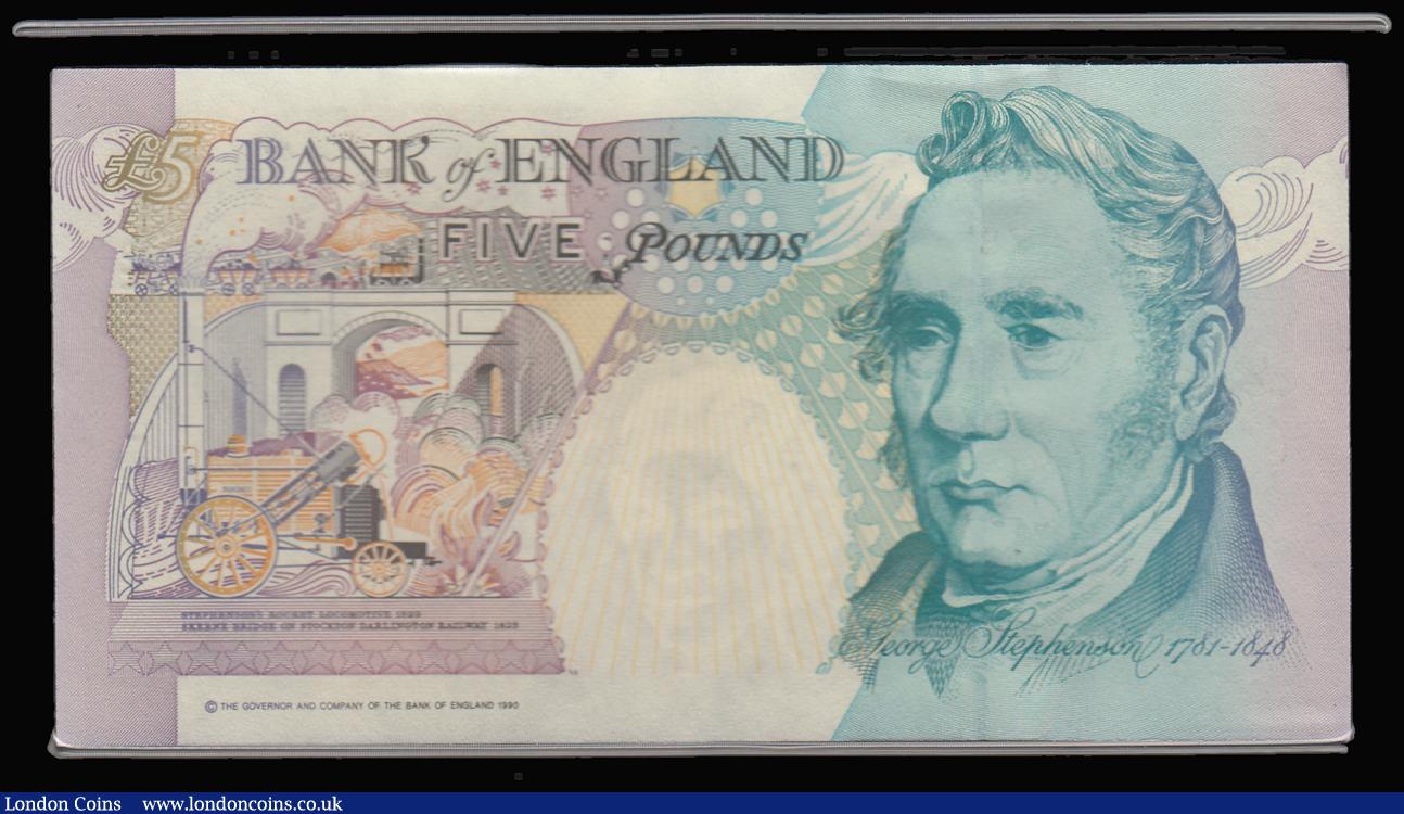 London Coins : A188 : Lot 84 : Five Pounds Lowther George Stephenson series QM20 000478, from the presentation pack (Duggleby W100)...
