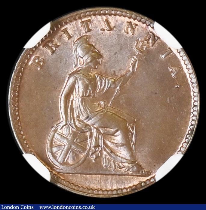 London Coins : A188 : Lot 867 : Ionian Islands Lepton 1849 KM#34 in an NGC holder and graded MS65 BN (Slab labelled Greece in error)
