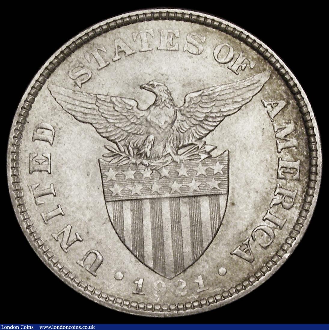 London Coins : A189 : Lot 1107 : Philippines 50 Cents 1921 KM#171 NEF