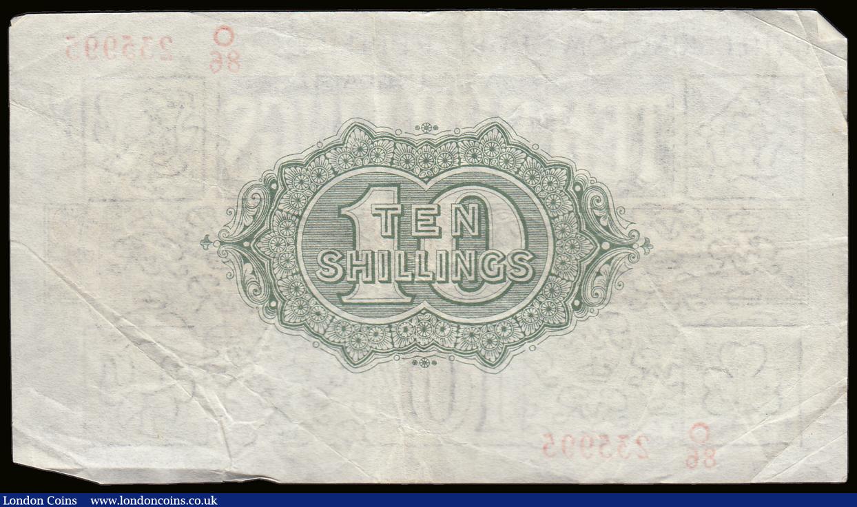 London Coins : A189 : Lot 13 : Ten Shillings Warren Fisher T30 issued 1922 O/86 235995 GVF