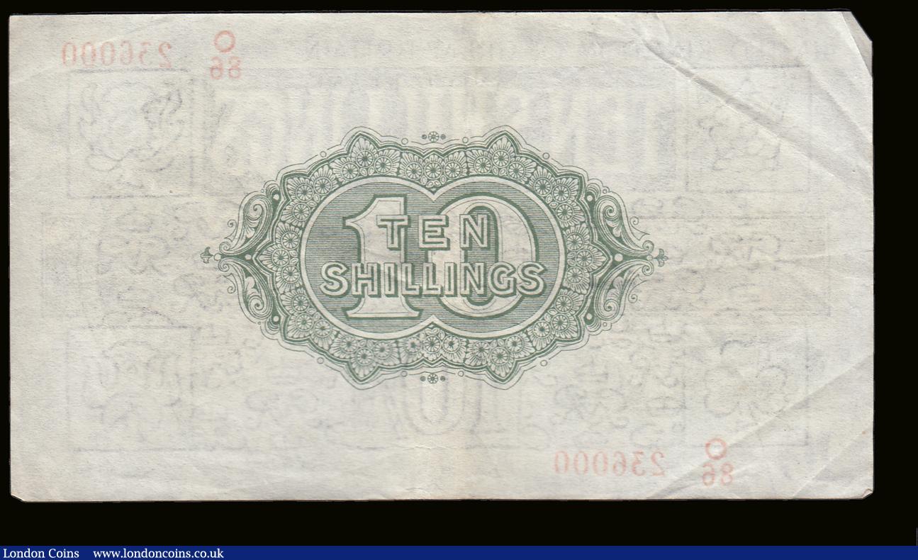 London Coins : A189 : Lot 16 : Ten Shillings Warren Fisher T30 issued 1922 O/86 236000, GVF-EF