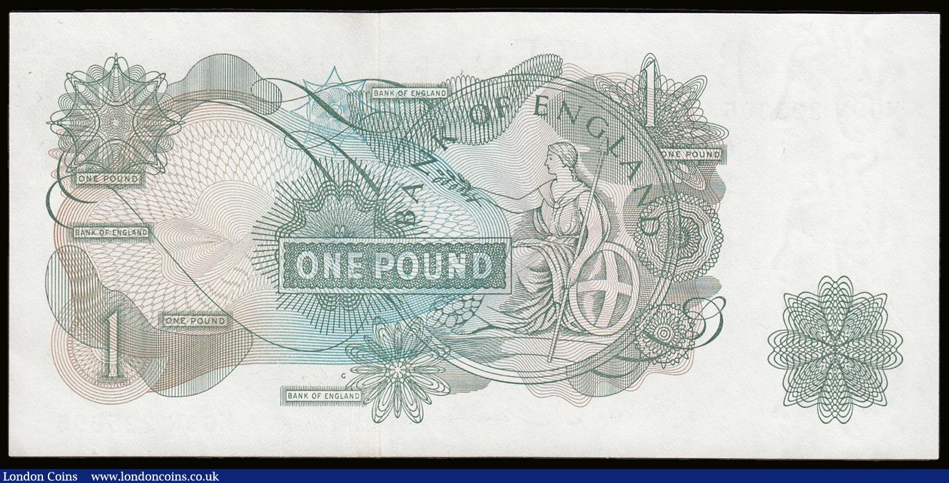 London Coins : A189 : Lot 83 : One Pound Hollom G reverse replacement B293 M09N 225905 Unc