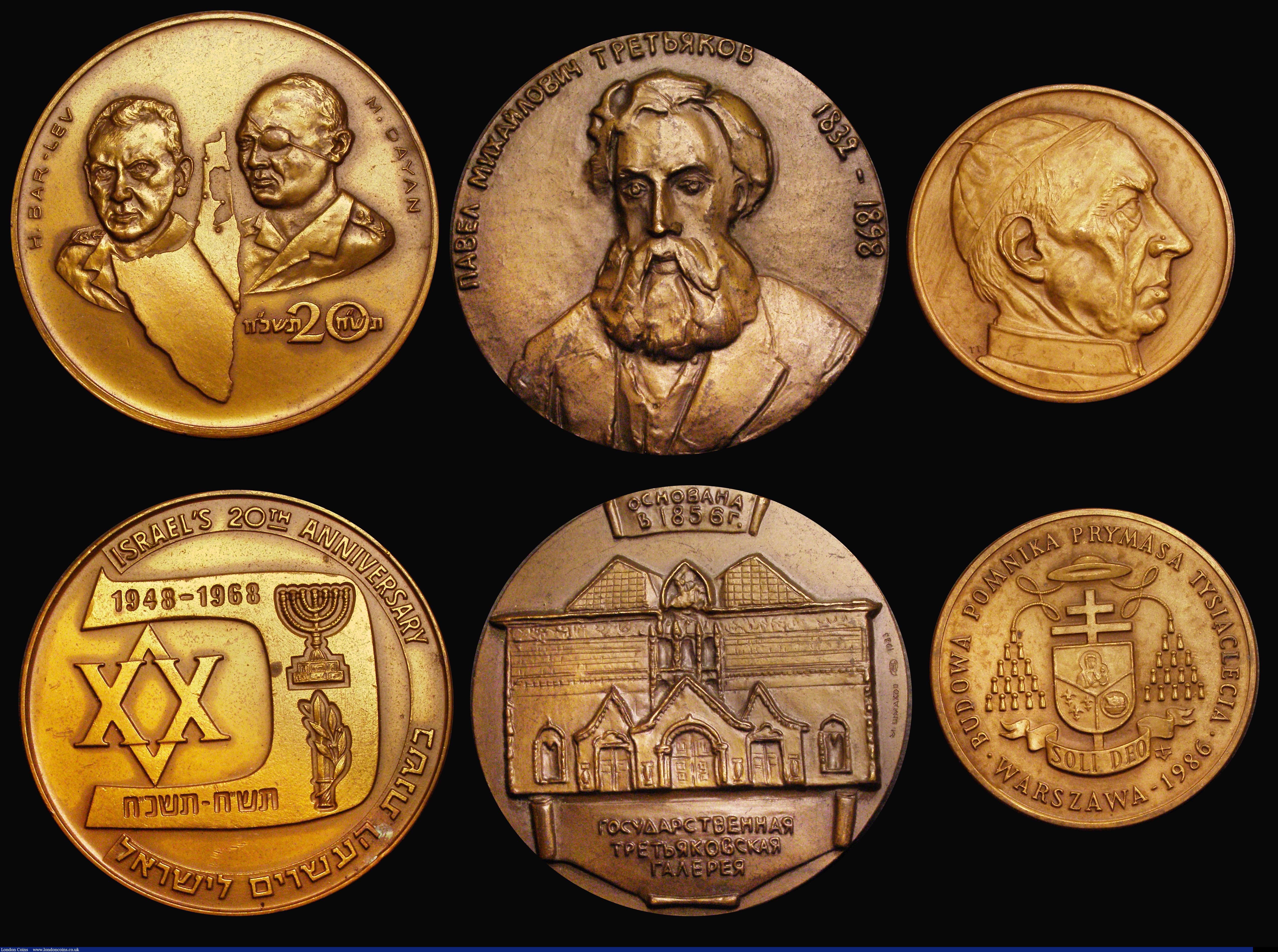 London Coins : A189 : Lot 837 : World Medals (6) Malaysia 'Greetings From Malaysia' medallion, undated, 51mm diameter in p...