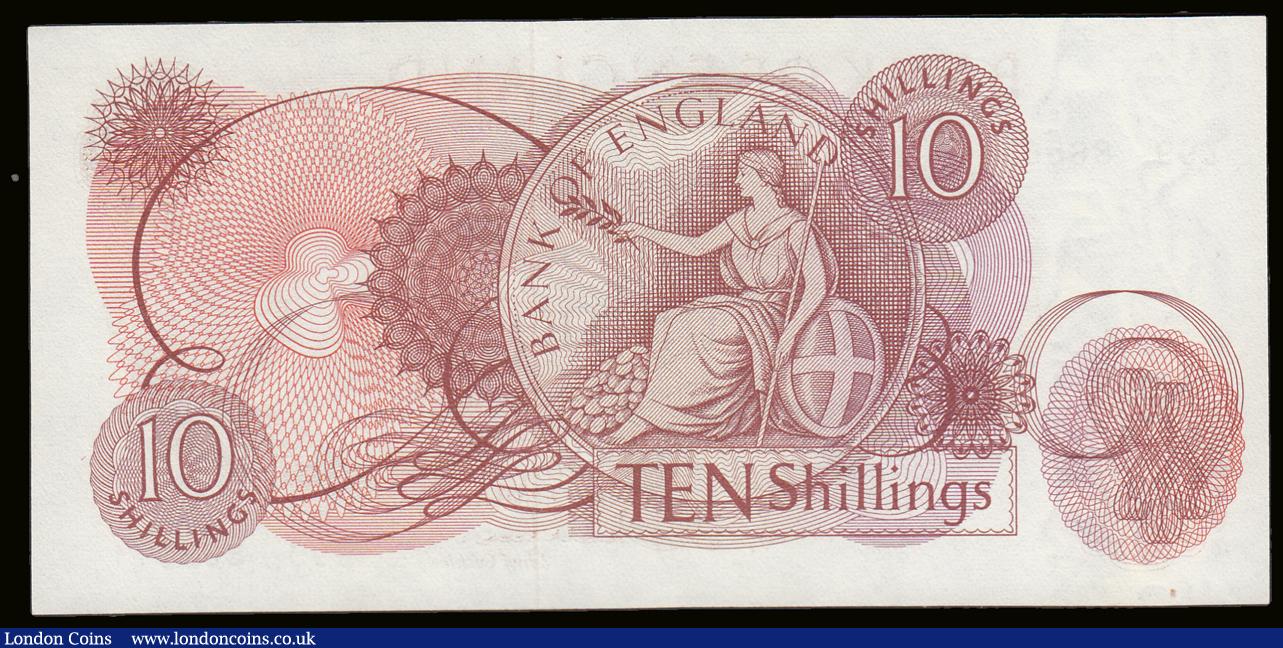 London Coins : A189 : Lot 84 : Ten Shillings Last Run Hollom B294 issued 1963 Z99 868571, UNC a seldom offered prefix