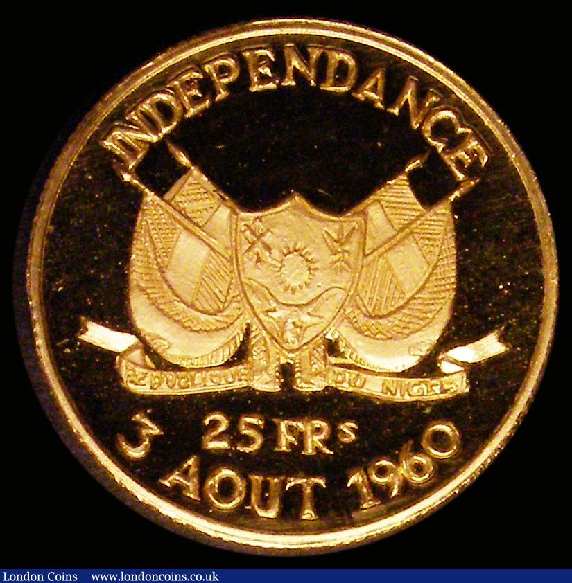 London Coins : A190 : Lot 1384 : Niger 25 Francs 1960 Independence Commemoration KM2 FDC