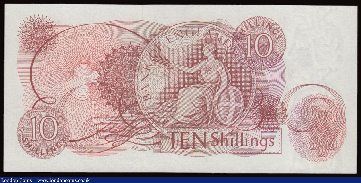 London Coins : A191 : Lot 104 : Ten Shillings O'Brien B286 issued 1961 first run A01 032742 Unc