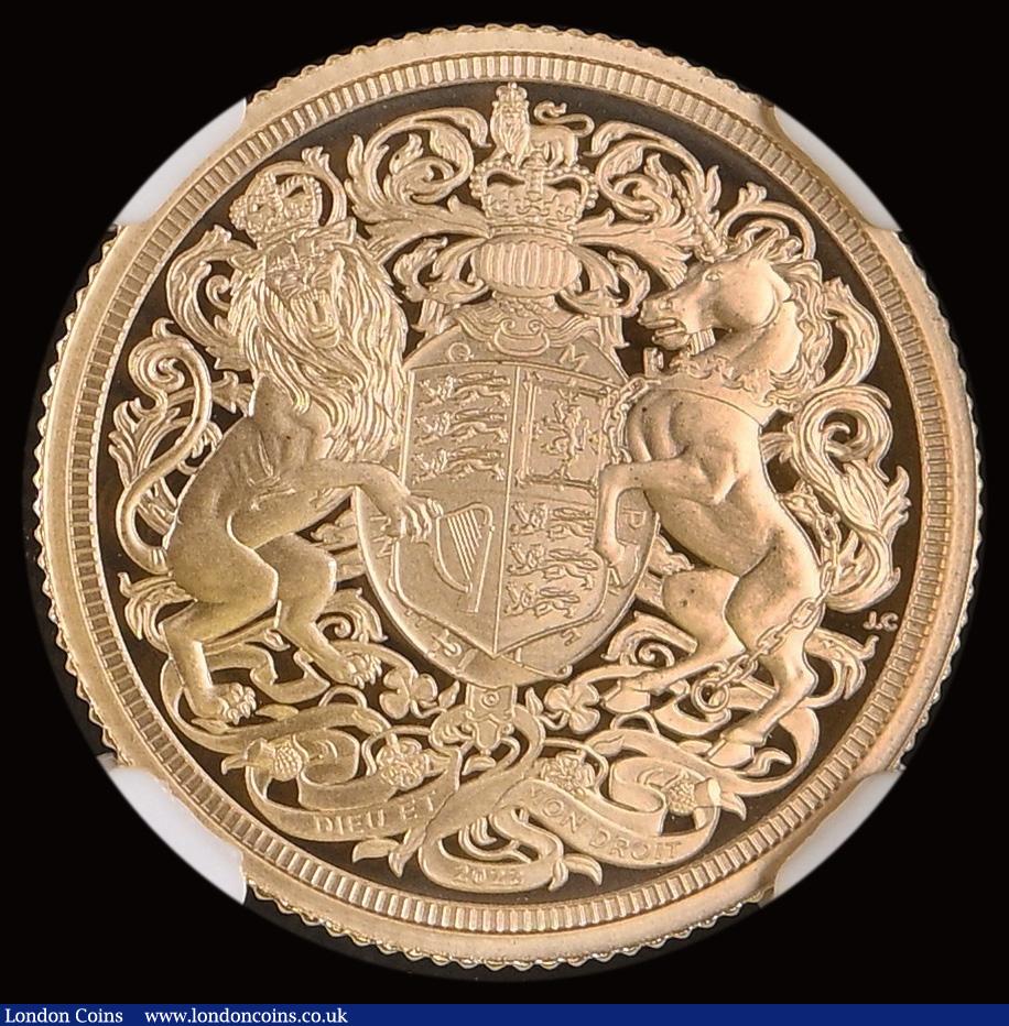 London Coins : A191 : Lot 2159 : Sovereign 2022 Queen Elizabeth II Memorial S.SC13 Gold Proof in an NGC holder and graded PF70 Ultra ...
