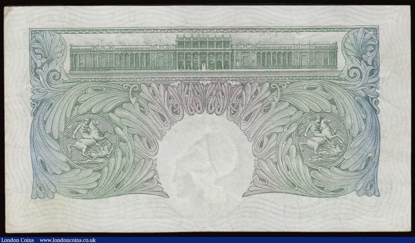 London Coins : A191 : Lot 41 : One Pound Mahon B212 issued 1928 series D17 800843, EF