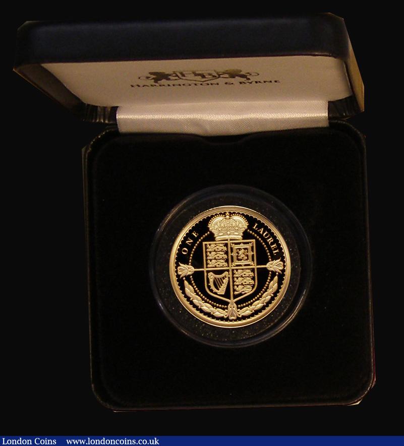 London Coins : A191 : Lot 659 : Tristan da Cunha Laurel 2023 King Charles III Gold Proof, FDC in the Harrington & Byrne box of i...