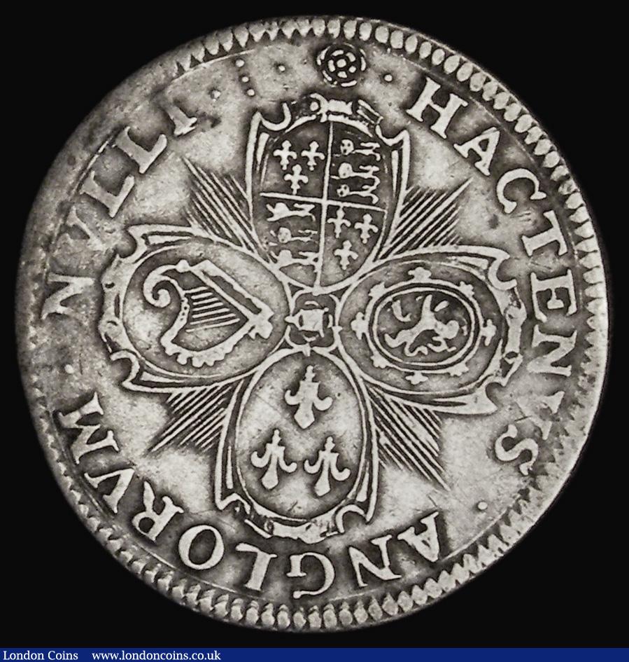 London Coins : A191 : Lot 741 : Birth of Prince Charles 1630 4 heart shaped shields HACTENVS ANGLORVM NVLLI, Reverse IN. HONOR.CARO:...
