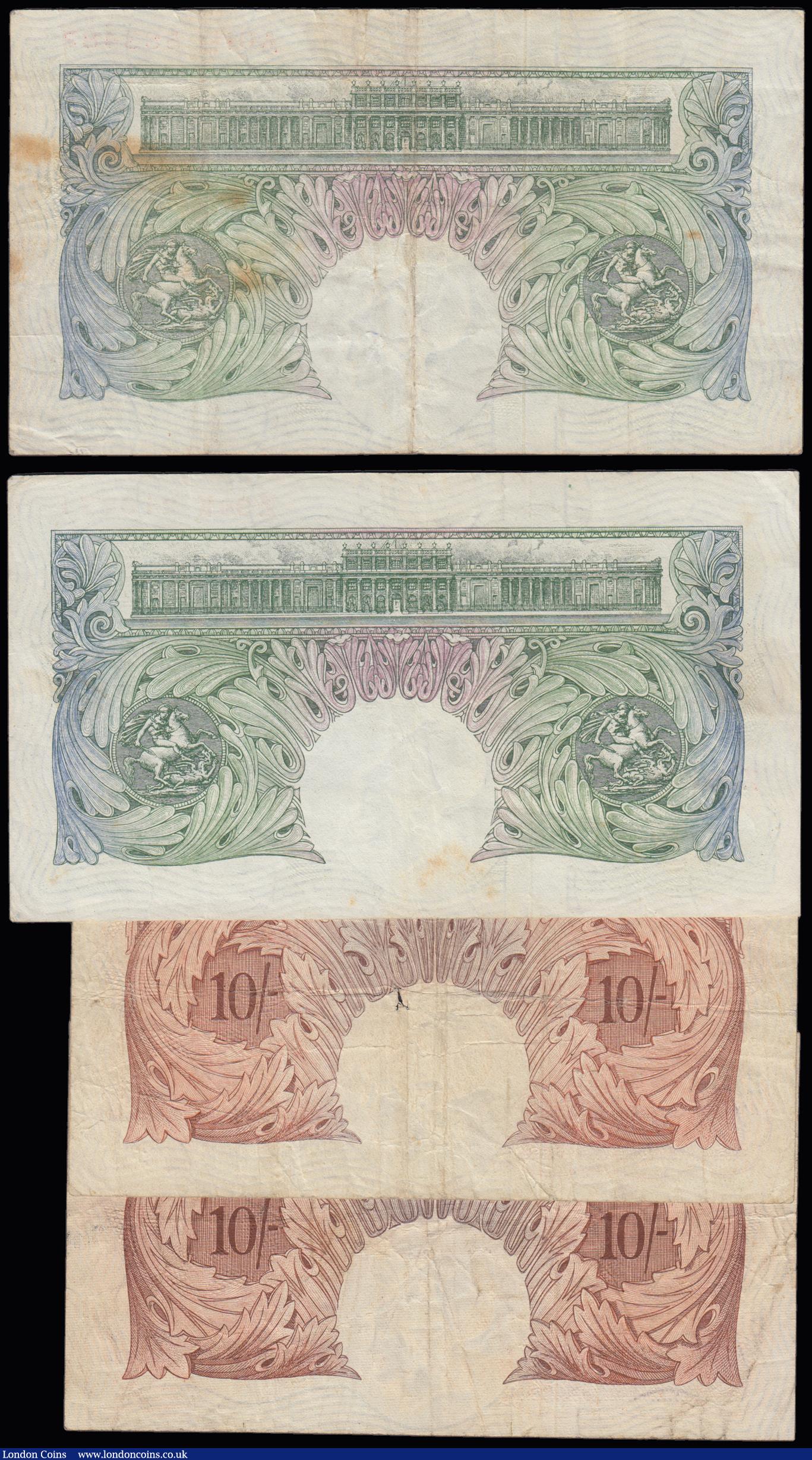 London Coins : A191 : Lot 94 : O'Brien 1955 issue First and Last (4) One Pound (2) a first and last sub series run Z99J 210271...
