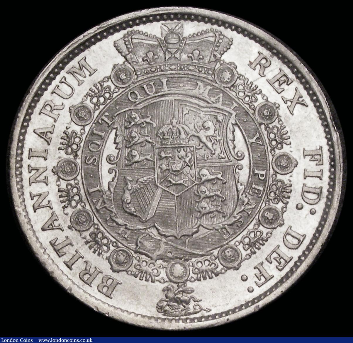 London Coins : A192 : Lot 1179 : Halfcrown 1817 Bull Head ESC 616, Bull 2090 AU
