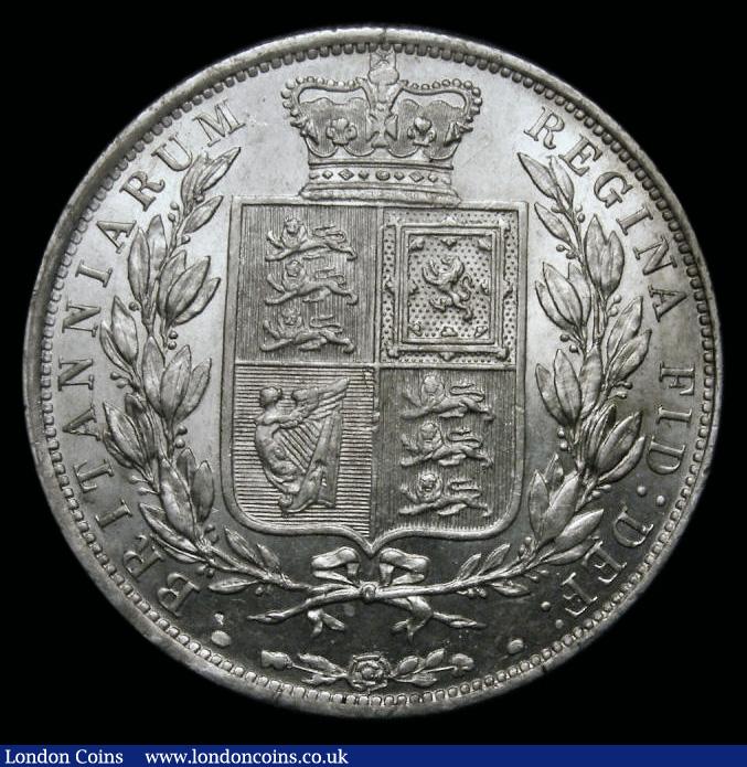 London Coins : A192 : Lot 1207 : Halfcrown 1886 ESC 715, Bull 2767, UNC/AU and lustrous, in an LCGS holder and graded LCGS 75, EX-Lon...