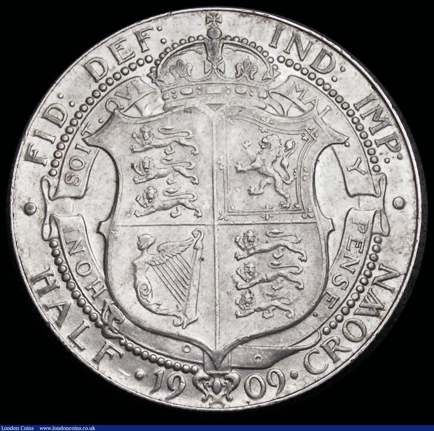 London Coins : A192 : Lot 1236 : Halfcrown 1909 ESC 754, Bull 3575 GVF/EF
