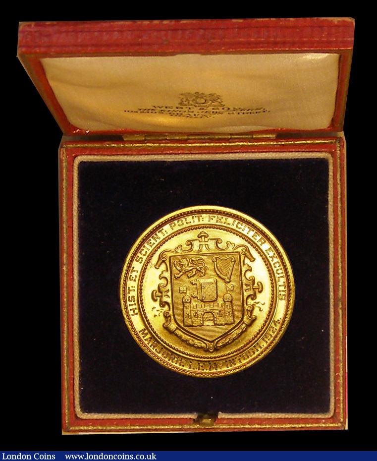 London Coins : A192 : Lot 444 : Trinity College Dublin Gold Prize Medal to Majorie LE McIntosh 1924 for History and Science Elizabet...