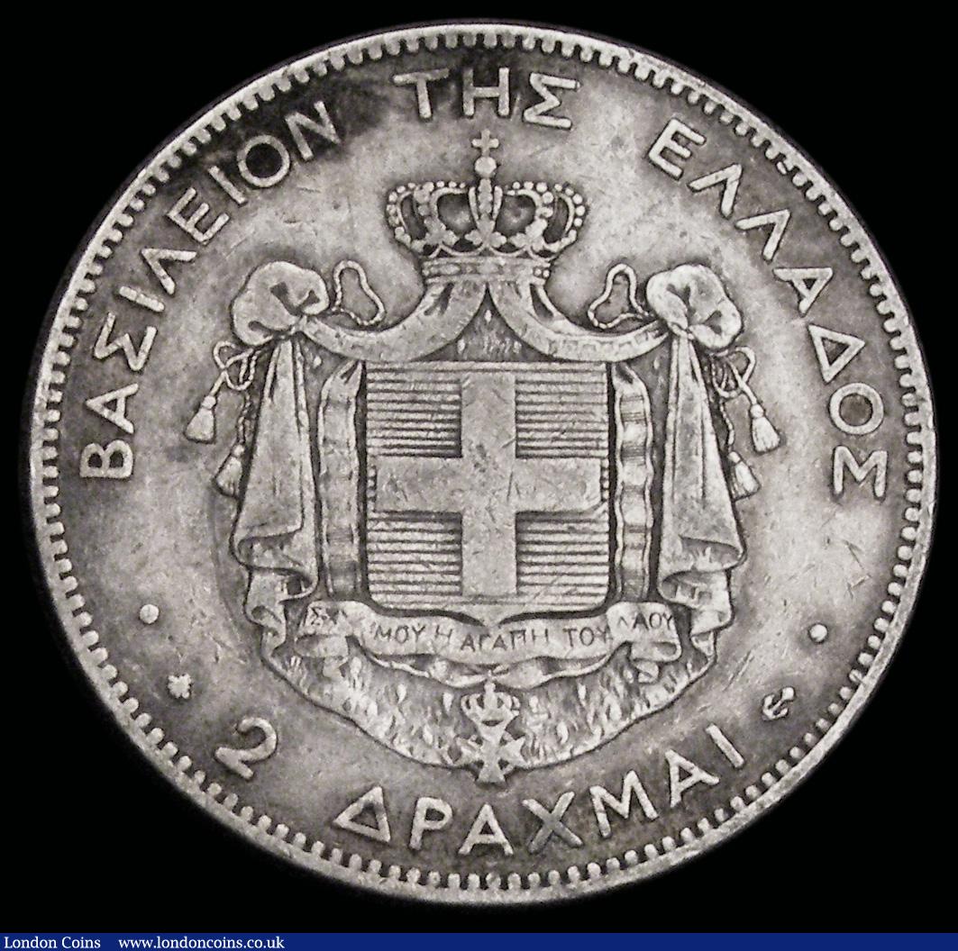 London Coins : A192 : Lot 625 : Greece 2 Drachmai 1873 bold Fine-NVF