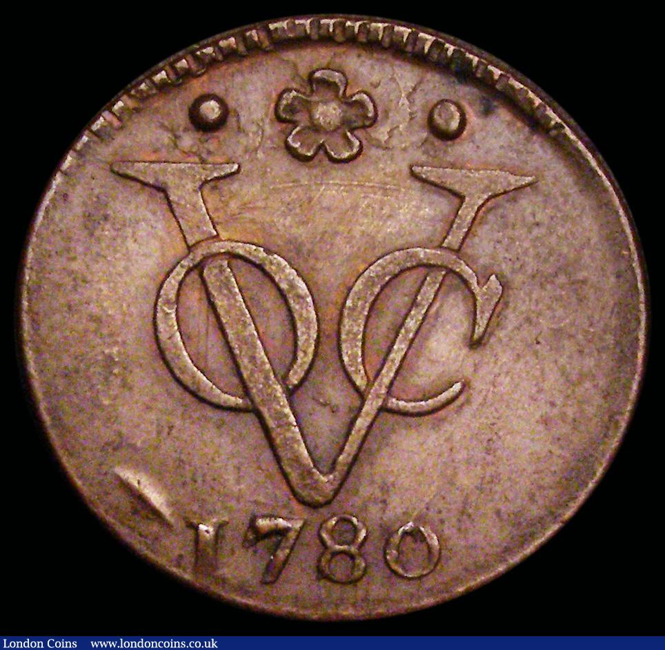 London Coins : A192 : Lot 688 : Netherlands East Indies Holland 1 Duit 1780 KM70 EF or near so