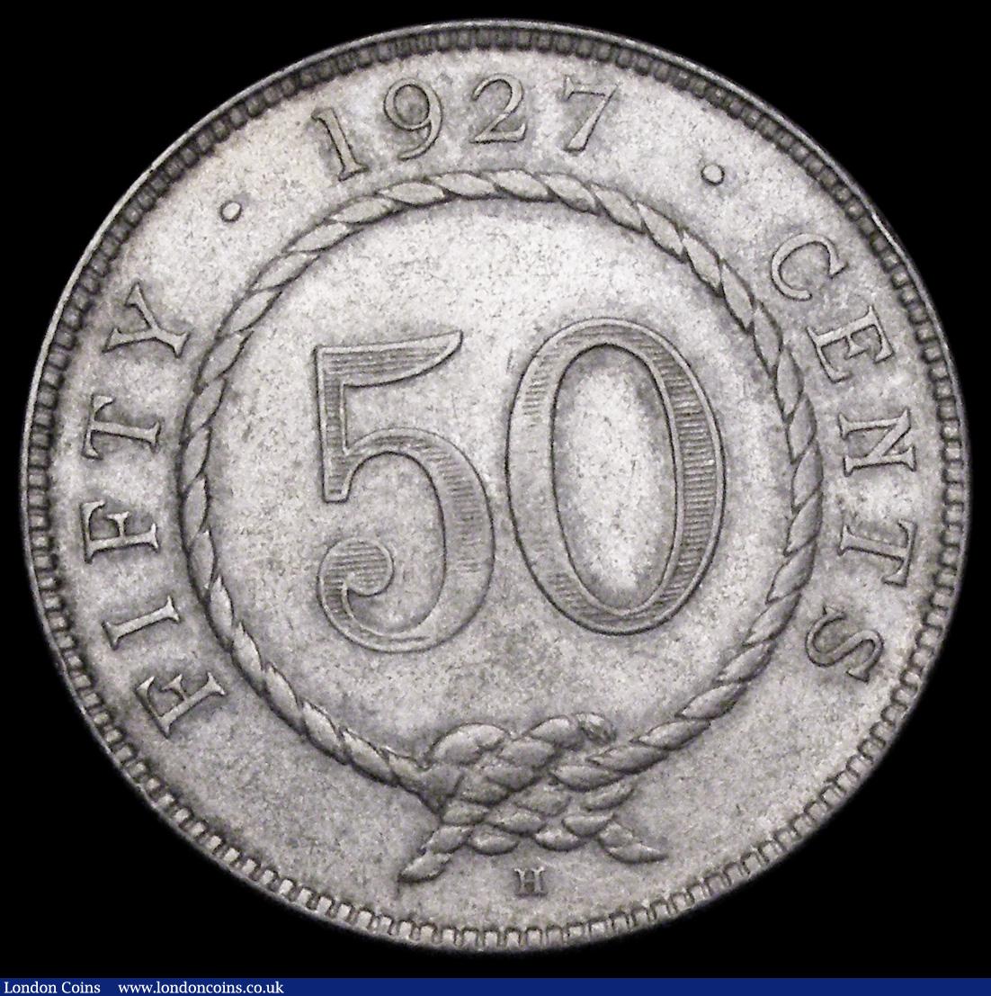London Coins : A192 : Lot 707 : Sarawak 50 Cents 1927H KM#19 Near VF/VF scarce