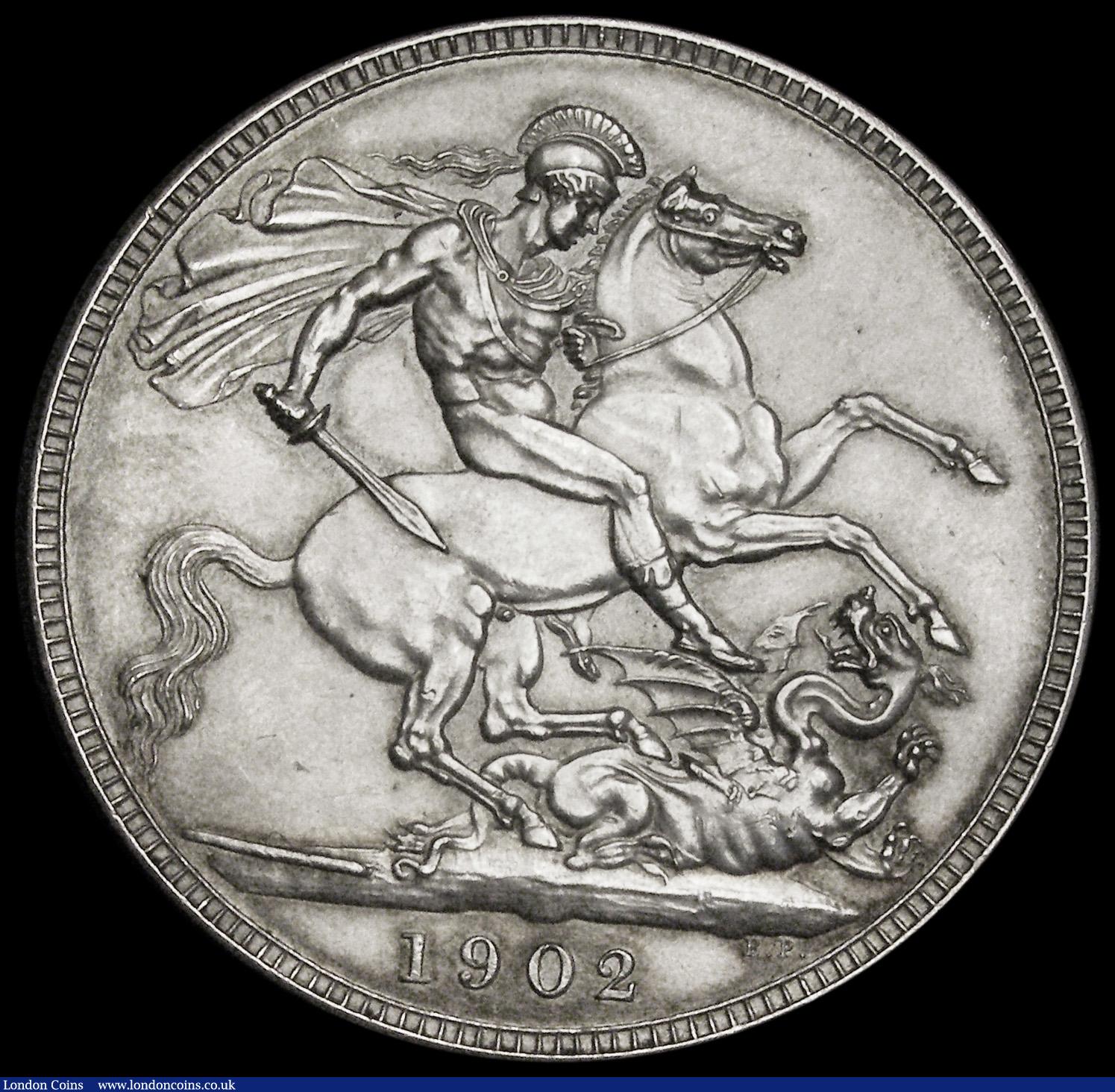 London Coins : A192 : Lot 956 : Crown 1902 Matt Proof ESC 362, Bull 3568, nFDC/FDC 