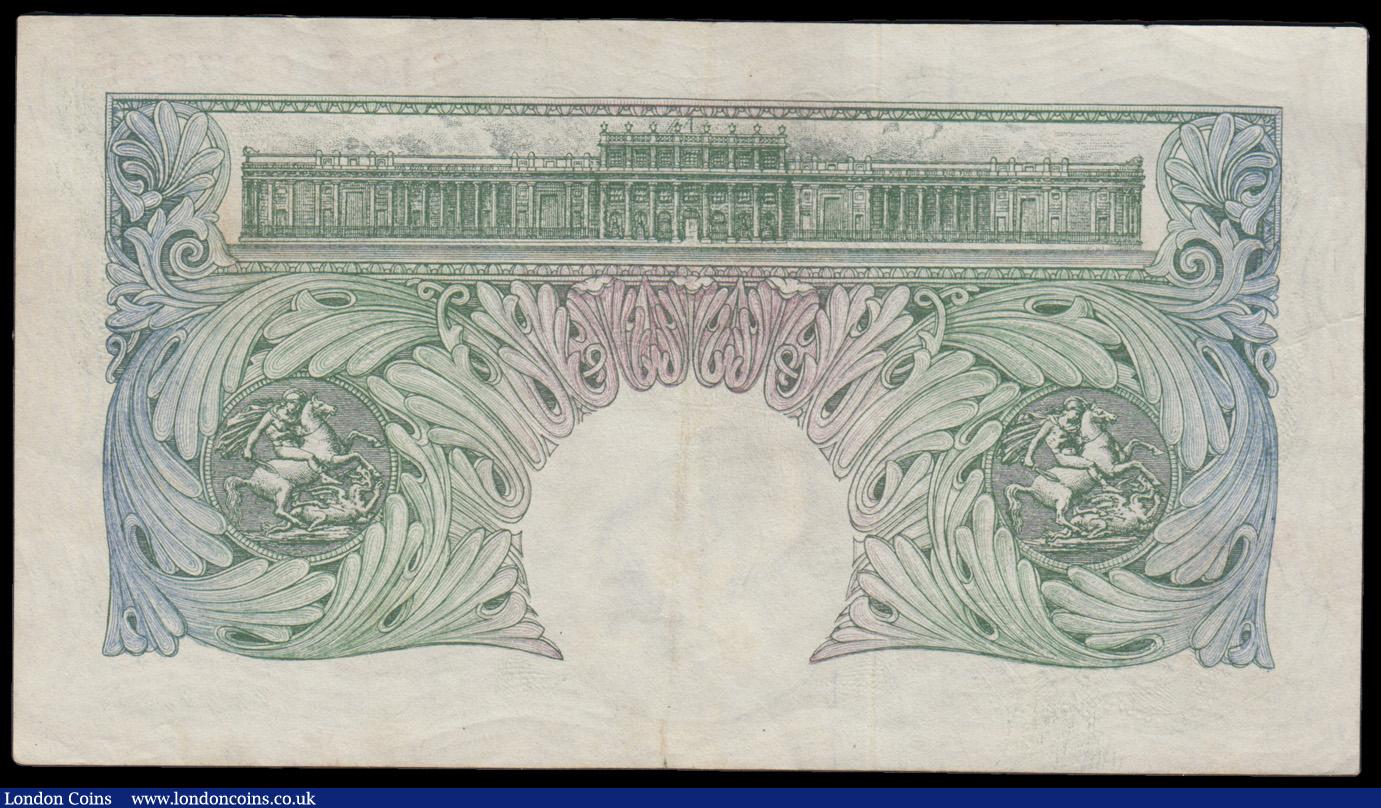London Coins : A193 : Lot 42 : One Pound Beale B269 issued 1950, very first replacement series S10S 097868 VF light dirt (rare, onl...